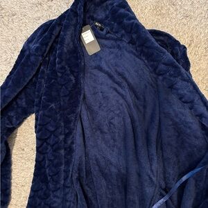 Plush Navy Blue Robe
